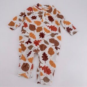 Angel Dear Fall Leaves Baby Outfit One Piece Size 3-6 months